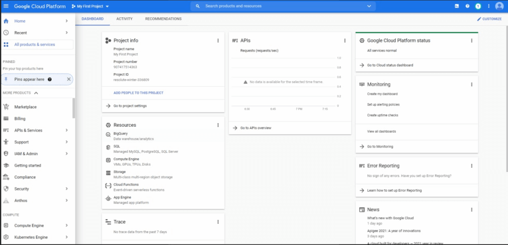 google cloud account buy